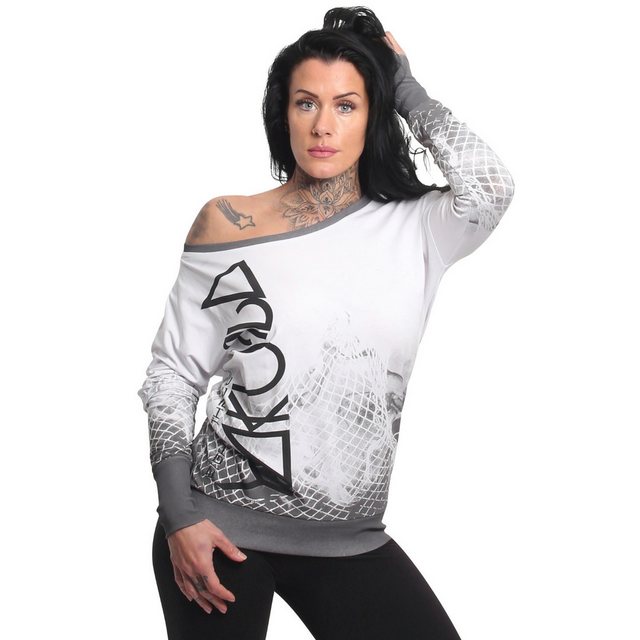 YAKUZA Langarmshirt Mesh Rose im Boyfriend Look günstig online kaufen