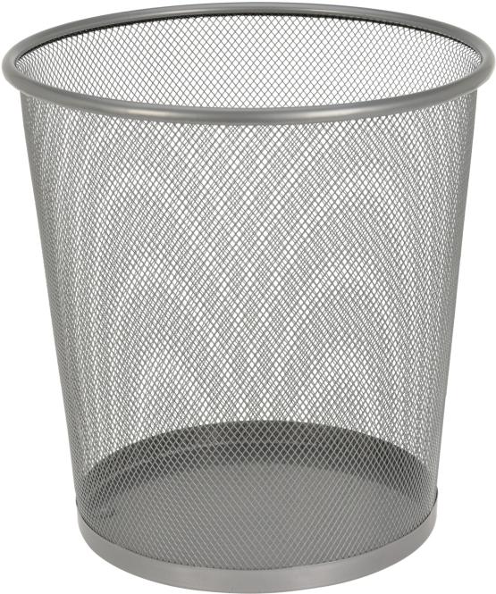 PAPIERKORB ca. 26,5 x 28 cm 1 Stück Metall Grau günstig online kaufen