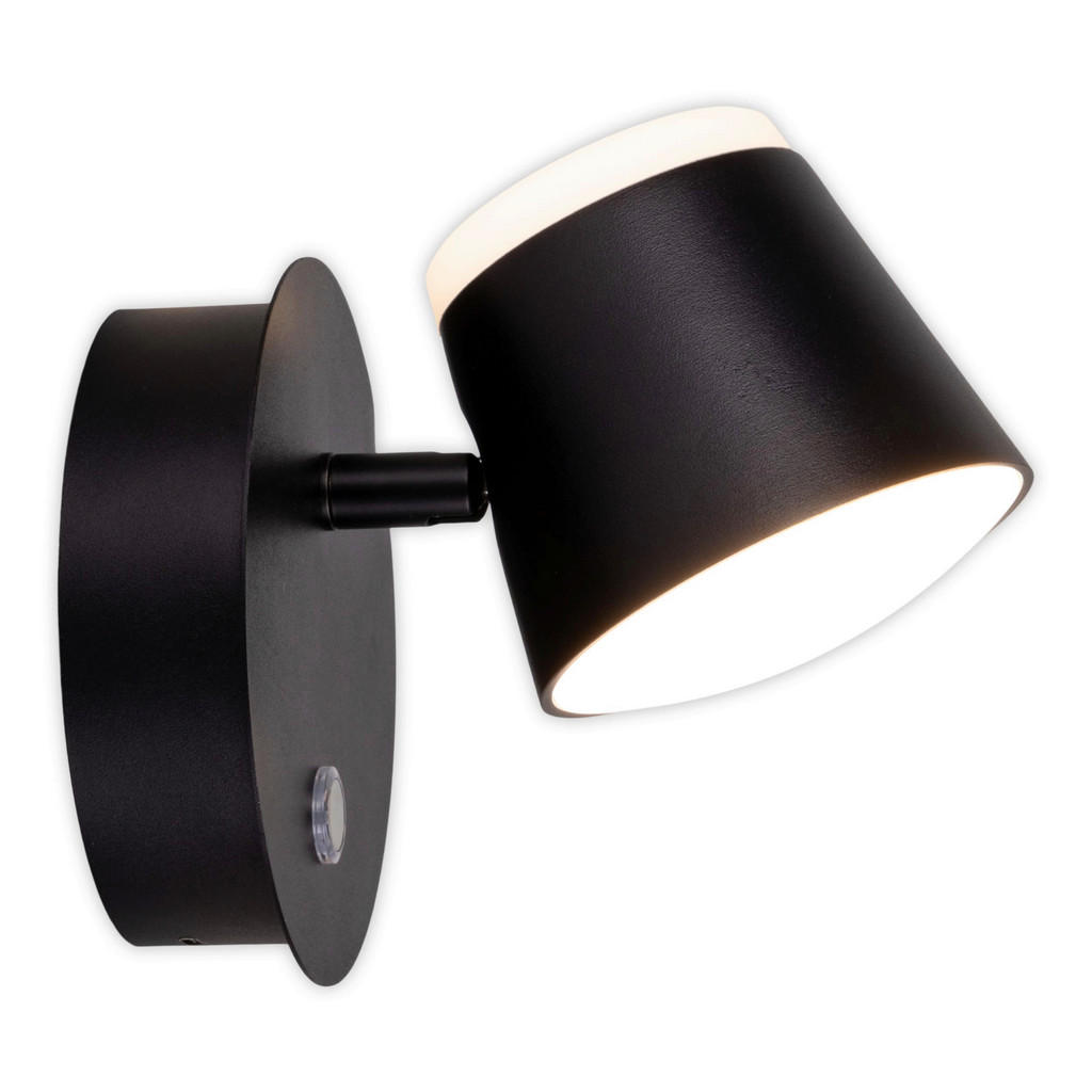 Näve Leuchten LED-Wandleuchte schwarz Metall Kunststoff B/H/T: ca. 12x12x14 günstig online kaufen