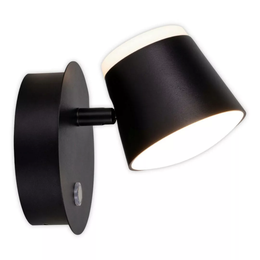 Näve Leuchten LED-Wandleuchte schwarz Metall Kunststoff B/H/T: ca. 12x12x14 günstig online kaufen