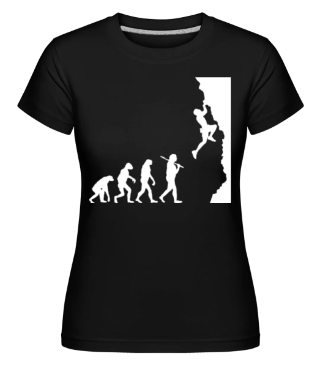 Die Entwicklung des Kletterns · Shirtinator Frauen T-Shirt günstig online kaufen