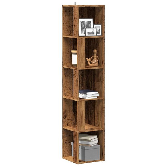 vidaXL Aktenschrank Eckregal Altholz-Optik 33x33x165 cm Holzwerkstoff günstig online kaufen