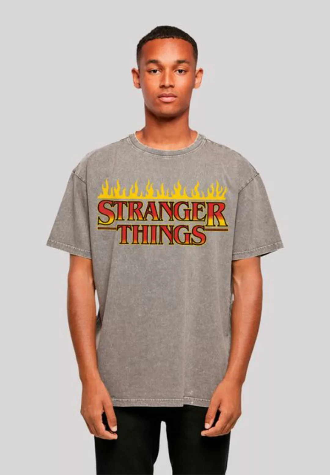 F4NT4STIC T-Shirt Stranger Things Fire Logo Men Netflix TV Series Premium Q günstig online kaufen