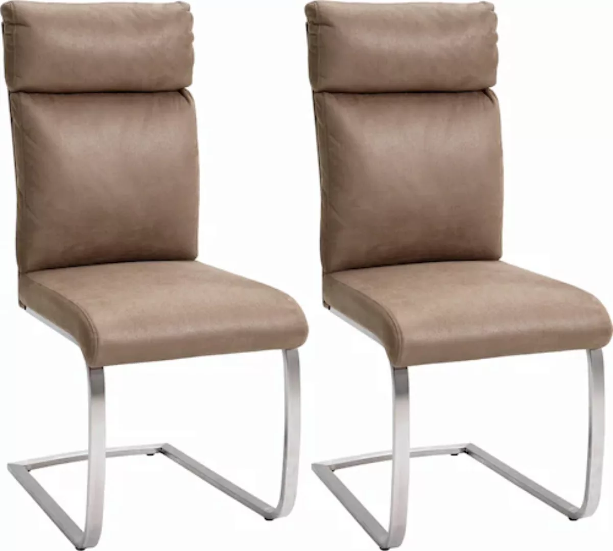 MCA furniture Freischwinger, (Set), 2 St., Microfaser, Stuhl belastbar bis günstig online kaufen