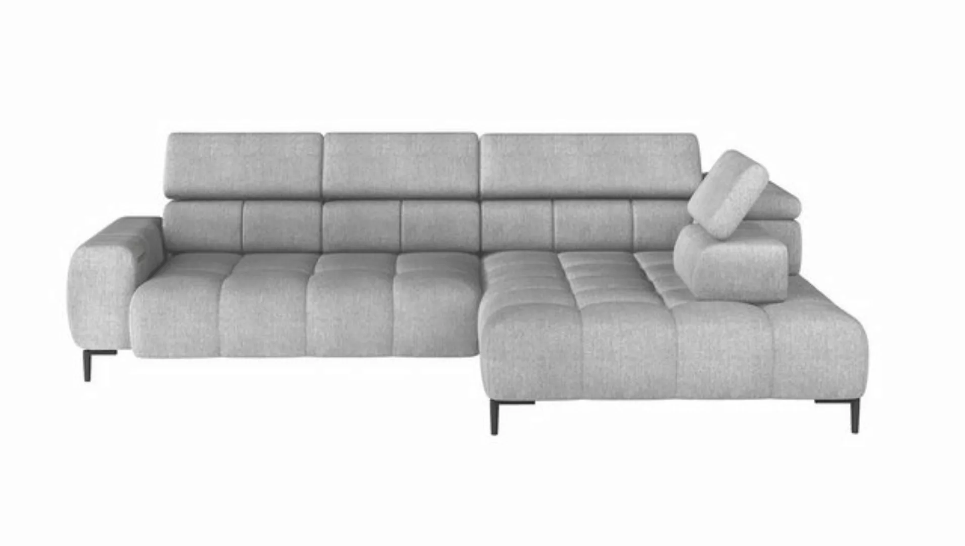 WOHNKLUSIV Ecksofa Ecksofa Venezia mit elektrischer Sitztiefenverstellung - günstig online kaufen