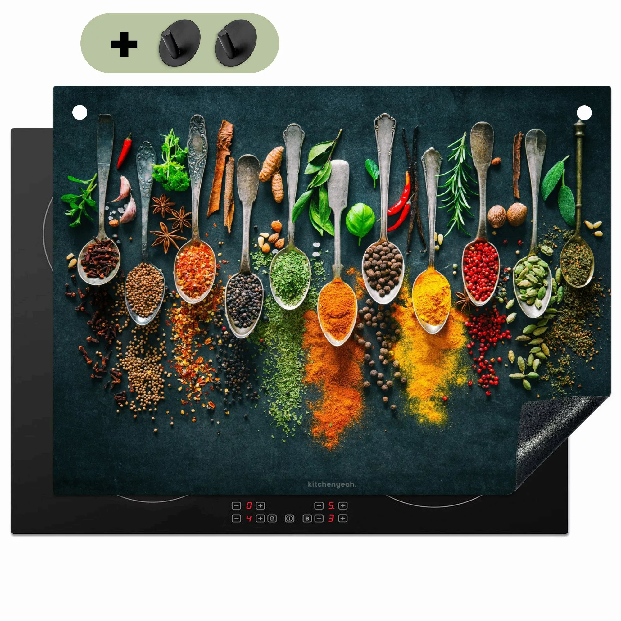 KitchenYeah Küchenrückwand Gewürze - Löffel - günstig online kaufen