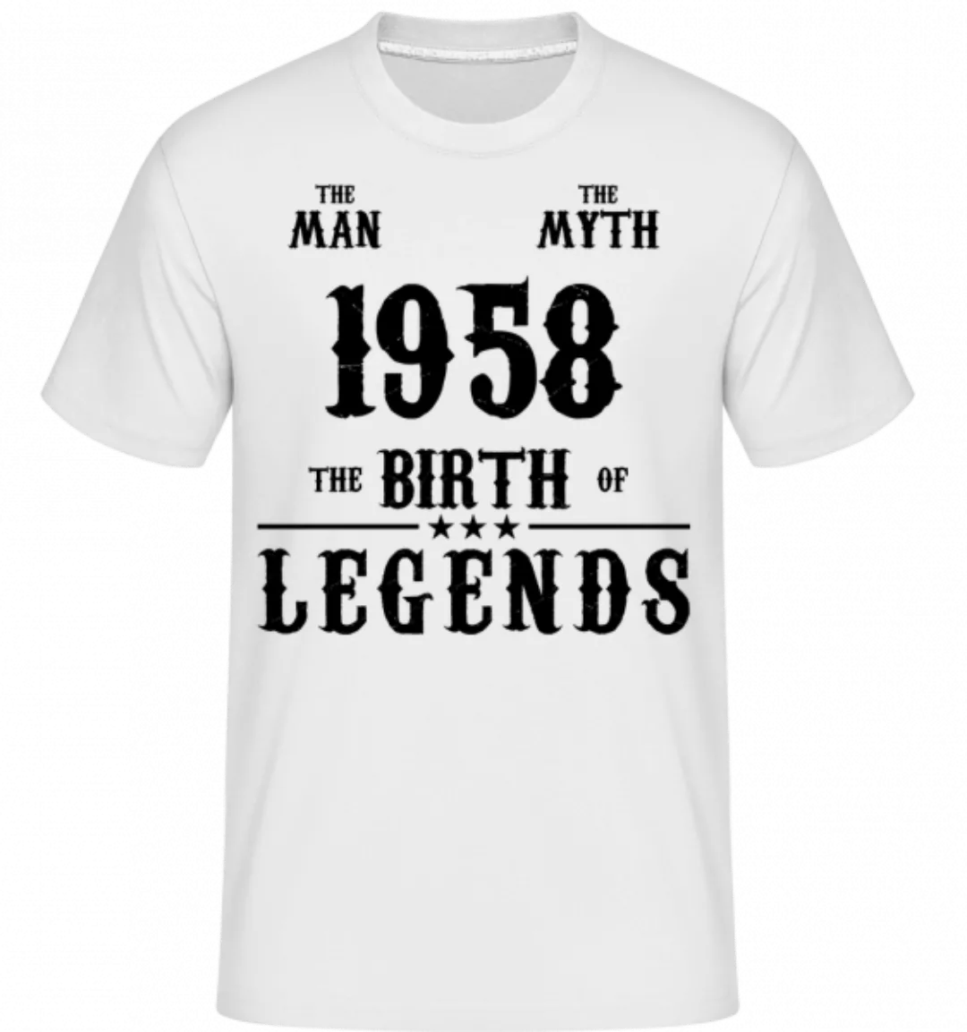 The Man The Myth 1958 · Shirtinator Männer T-Shirt günstig online kaufen