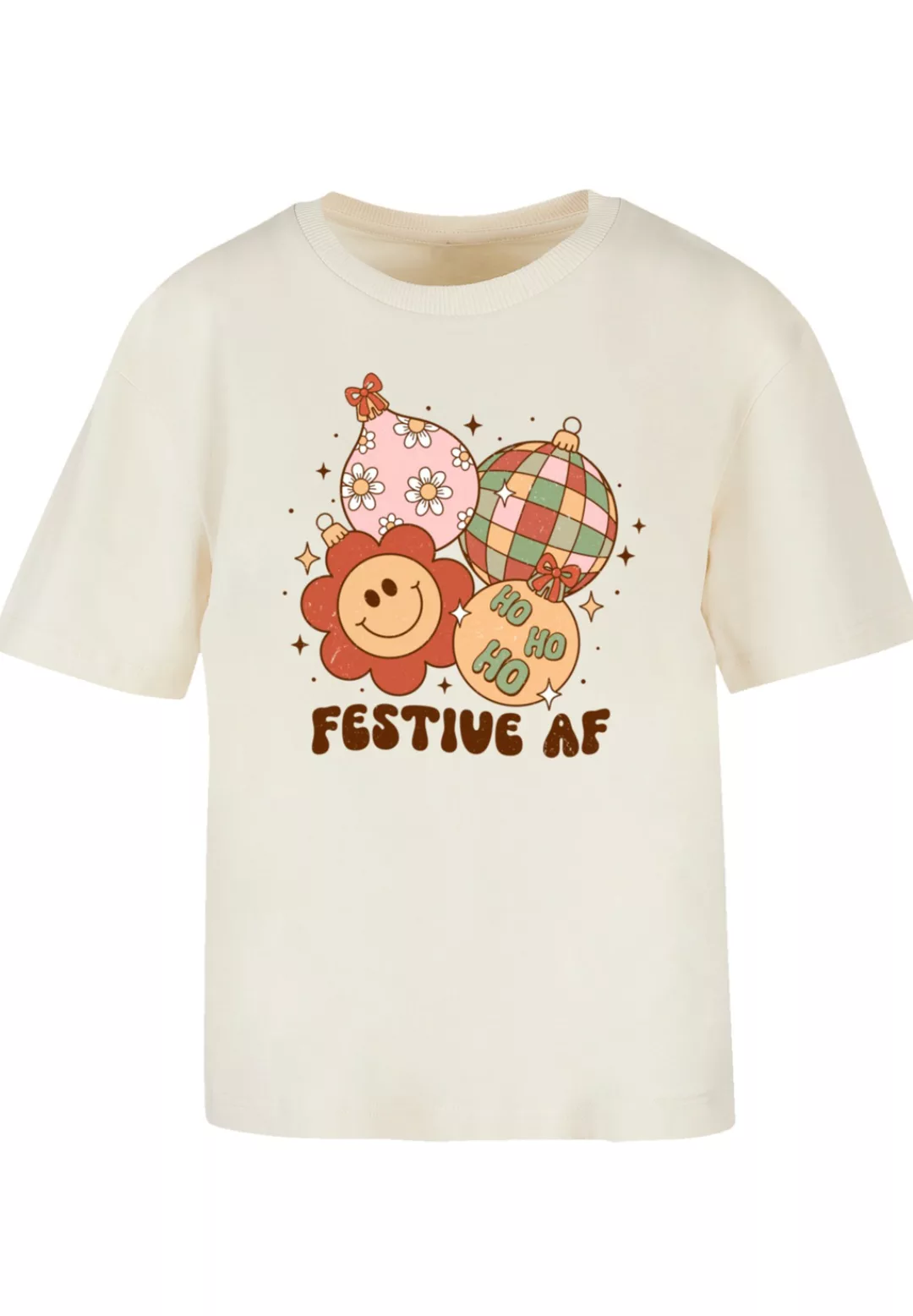 F4NT4STIC T-Shirt "Festive AF Weihnachten Tree Balls", Premium Qualität, We günstig online kaufen