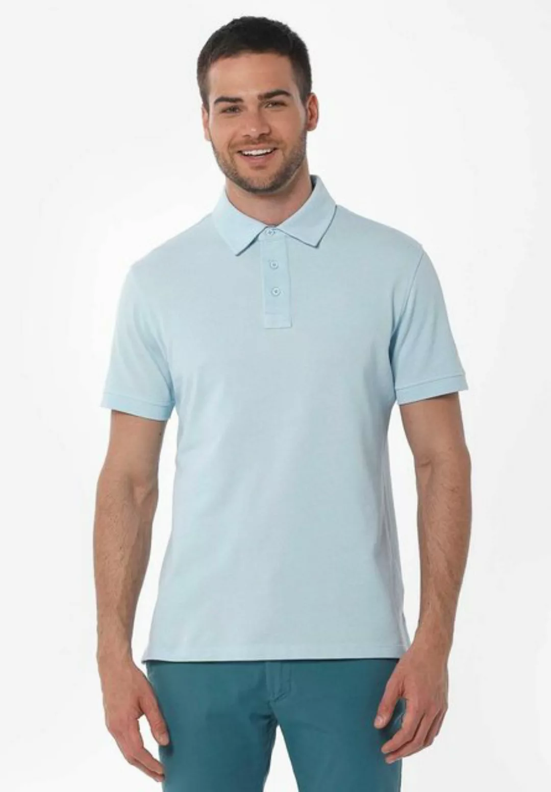 ORGANICATION Poloshirt Men's Polo Shirt in Blue günstig online kaufen