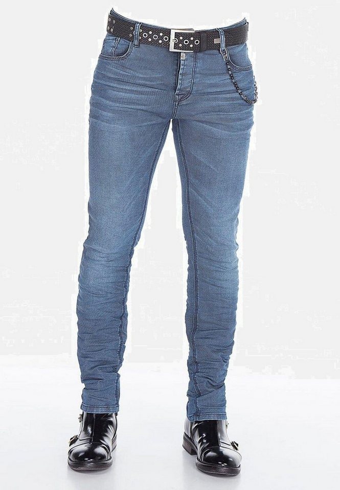 Cipo & Baxx Röhrenjeans Jeans mit Elasthanzusatz, CD374 günstig online kaufen