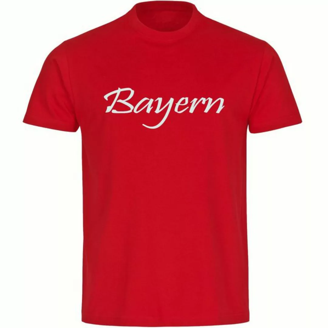 multifanshop T-Shirt Herren Bayern - Schriftzug - Männer günstig online kaufen