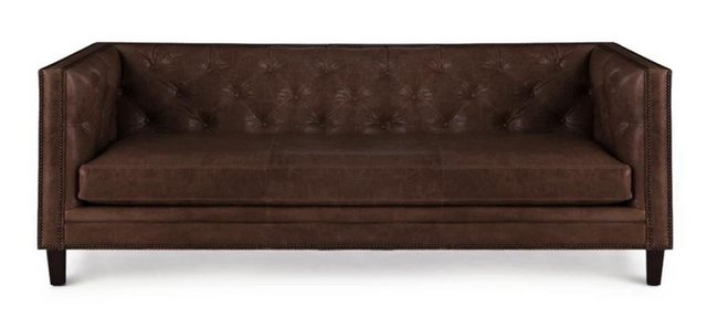 Xlmoebel Sofa Braunes Chesterfield-Sofa für das Wohnzimmer im italienischen günstig online kaufen