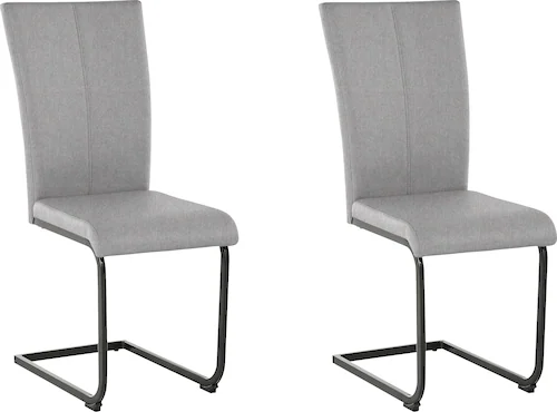 Home affaire Freischwinger "Oliver", (Set), 2 St., Microfaser, Stuhl belast günstig online kaufen