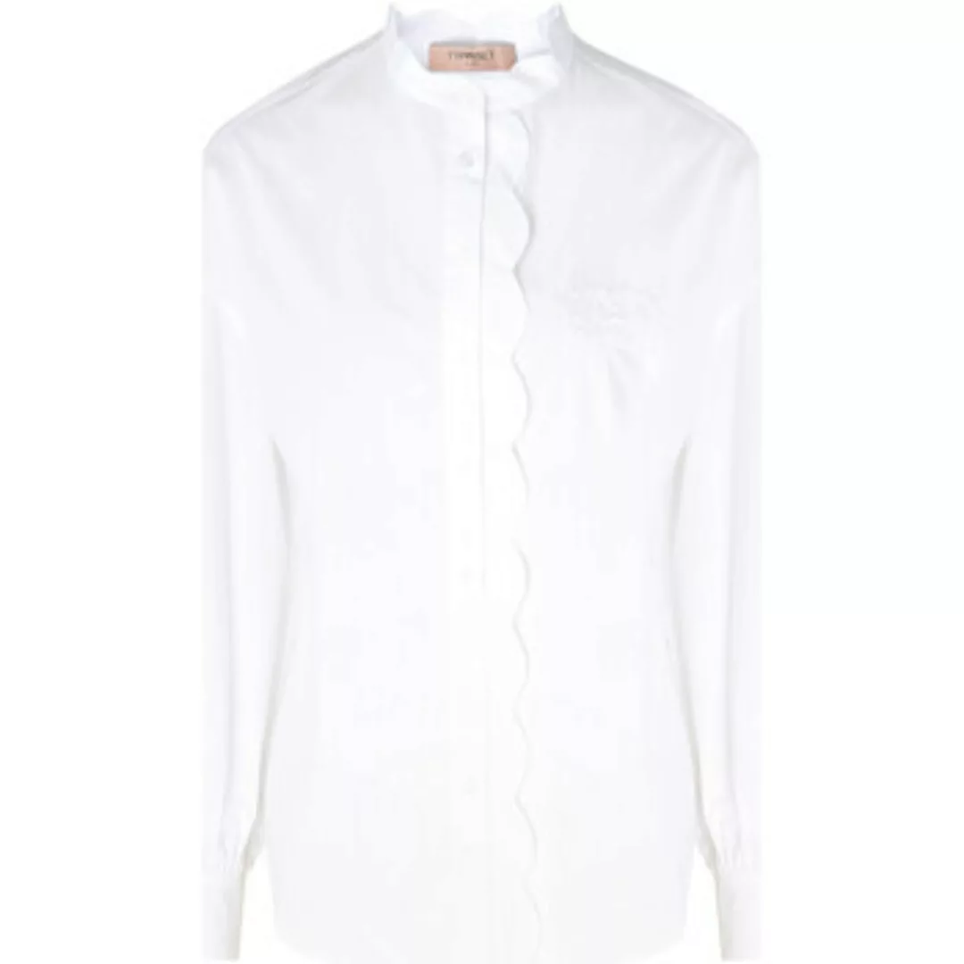 Twin Set  Blusen Hemd  gepufft in weißer Baumwolle günstig online kaufen