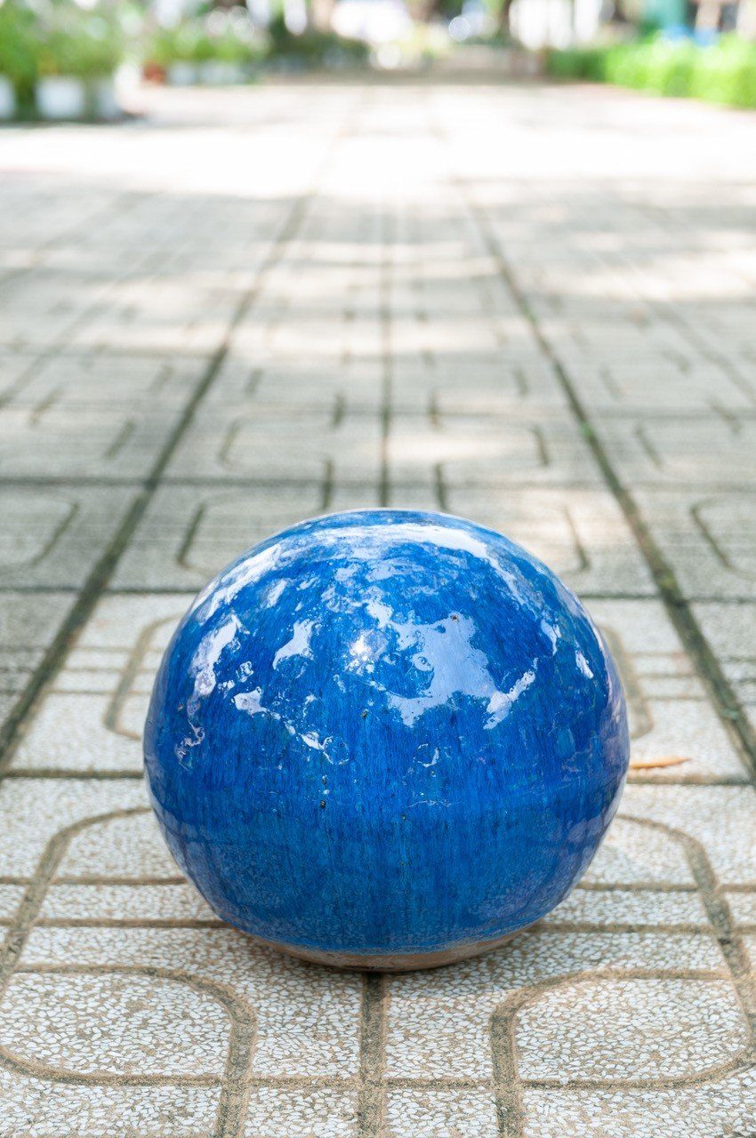Teramico Dekokugel Gartenkugel 20cm Royal Blau, günstig online kaufen