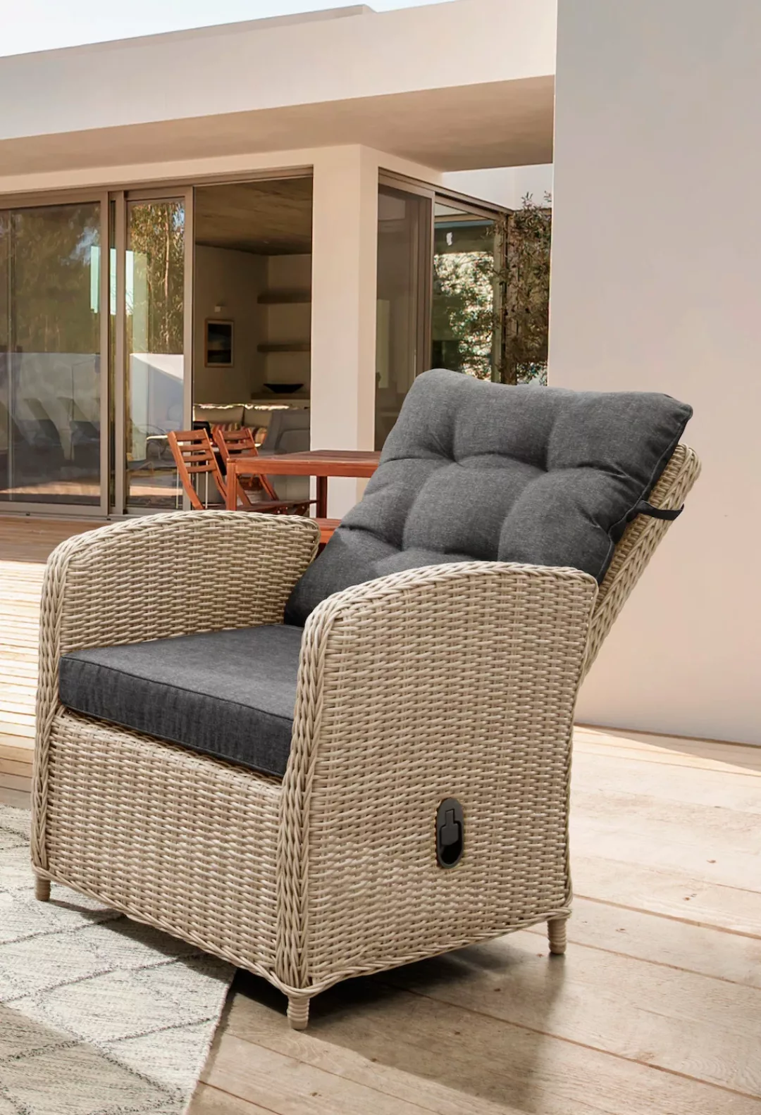 Destiny Gartenlounge-Set "MERANO", (11 tlg., 1x 2er Sofa, 2x Sessel, 1x Tis günstig online kaufen