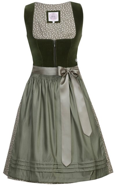 MarJo Dirndl Samt Dirndl 2tlg. - CLARA - moos/oliv günstig online kaufen