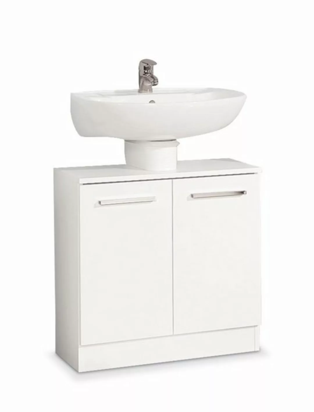 PELIPAL Waschbeckenunterschrank TRIER, Weiß matt, Weiß glänzend, mit 2 Türe günstig online kaufen