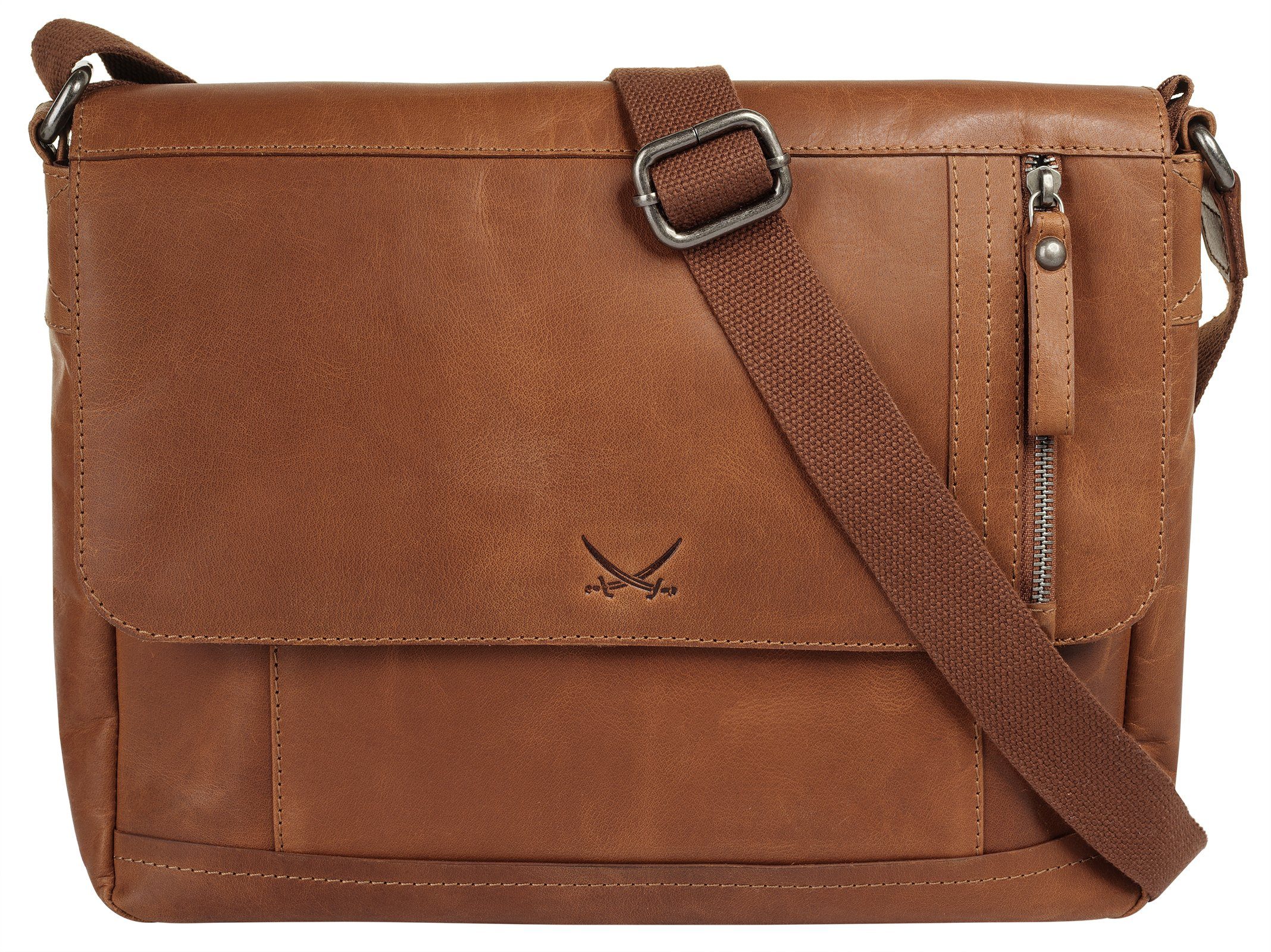Sansibar Messenger Bag, echt Leder günstig online kaufen