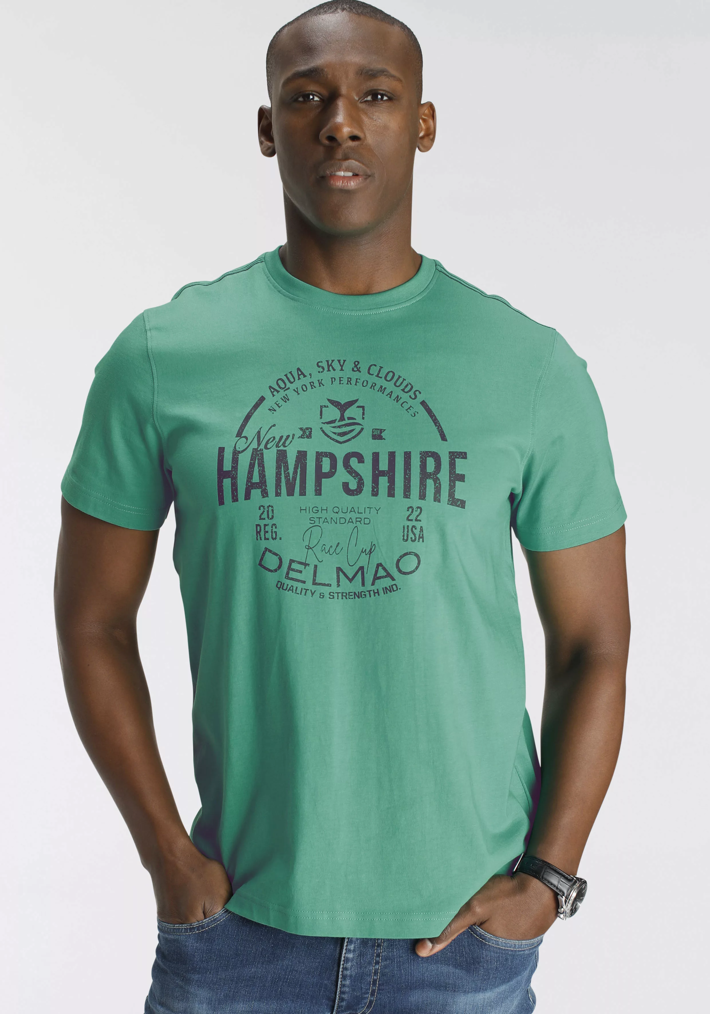 DELMAO T-Shirt mit Brustprint - NEUE MARKE! günstig online kaufen