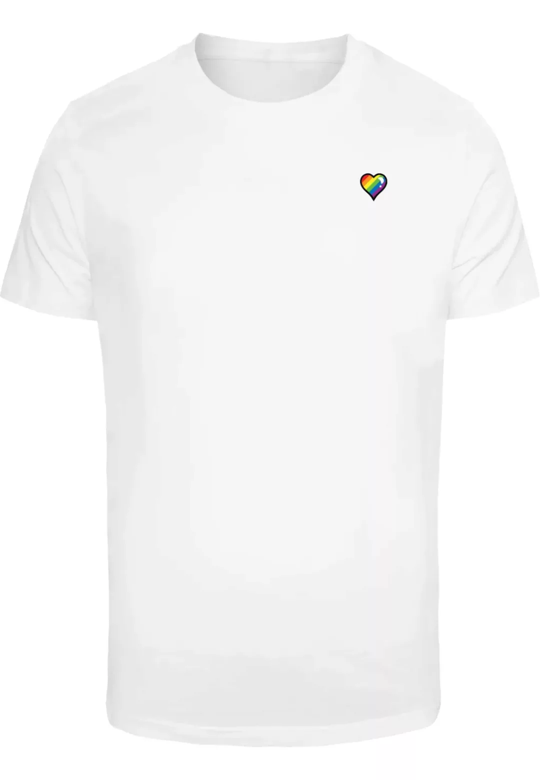 MisterTee T-Shirt "MisterTee Glossy Heart Pride Tee" günstig online kaufen