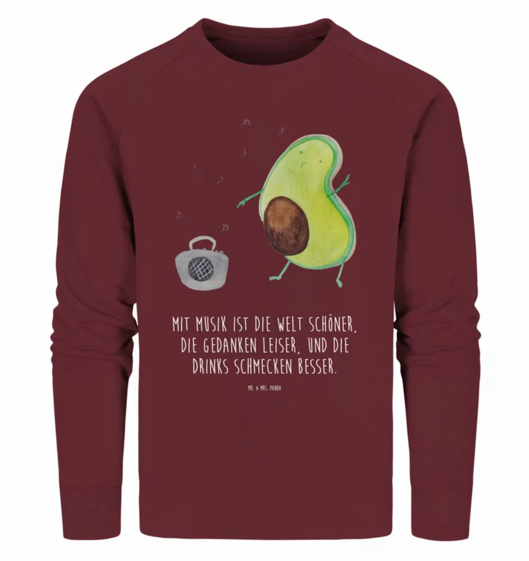 Mr. & Mrs. Panda Longpullover Größe L Avocado tanzt - Burgundy - Geschenk, günstig online kaufen