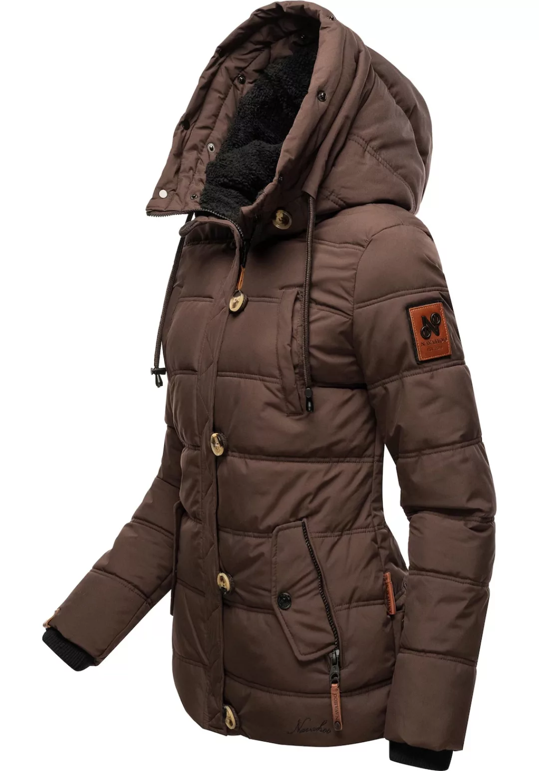 Navahoo Winterjacke "Zoja", mit Kapuze, stylische Steppjacke mit Kunstpelz günstig online kaufen