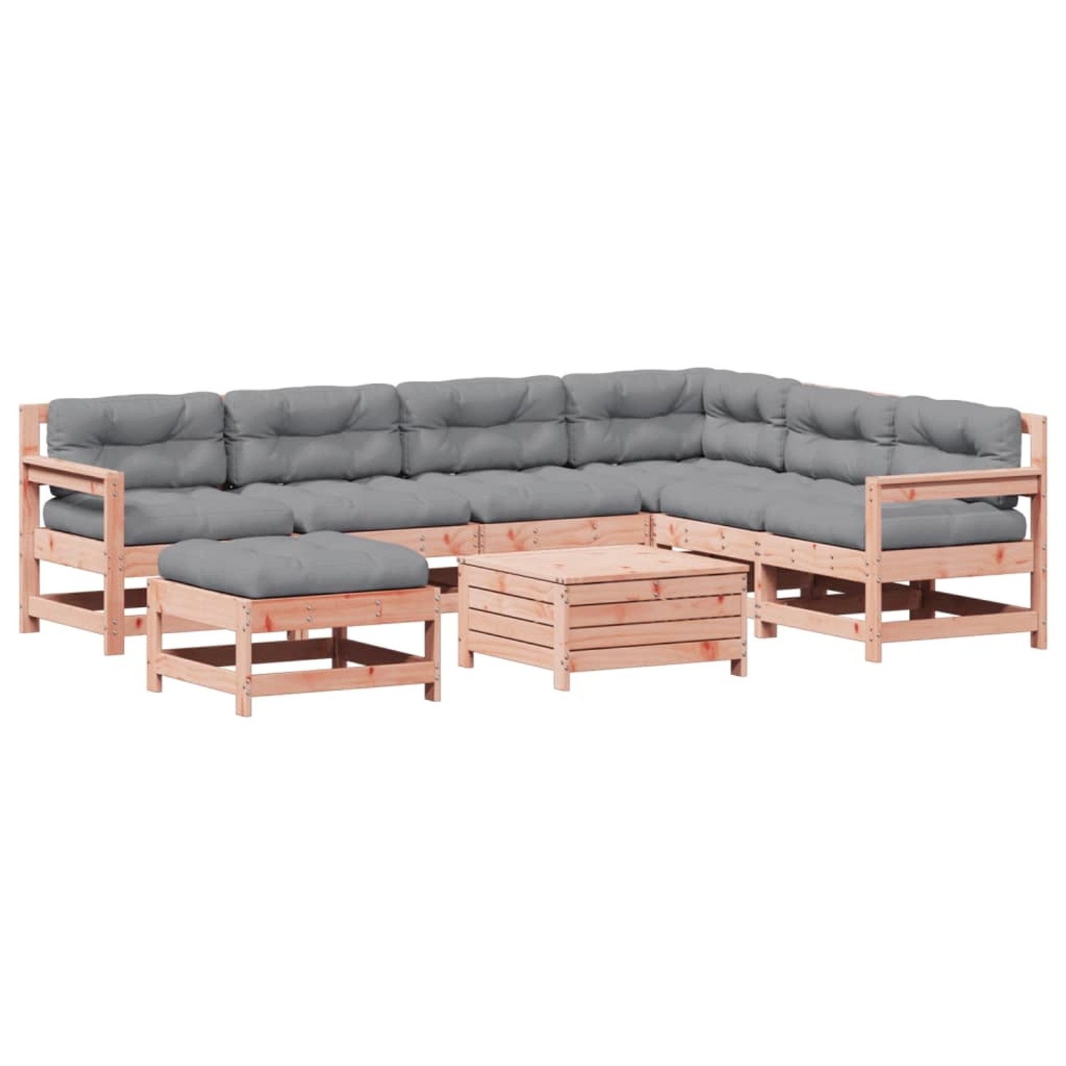vidaXL 8-Tlg Garten-Lounge-Set mit Kissen Massivholz Douglasie 3250586 günstig online kaufen