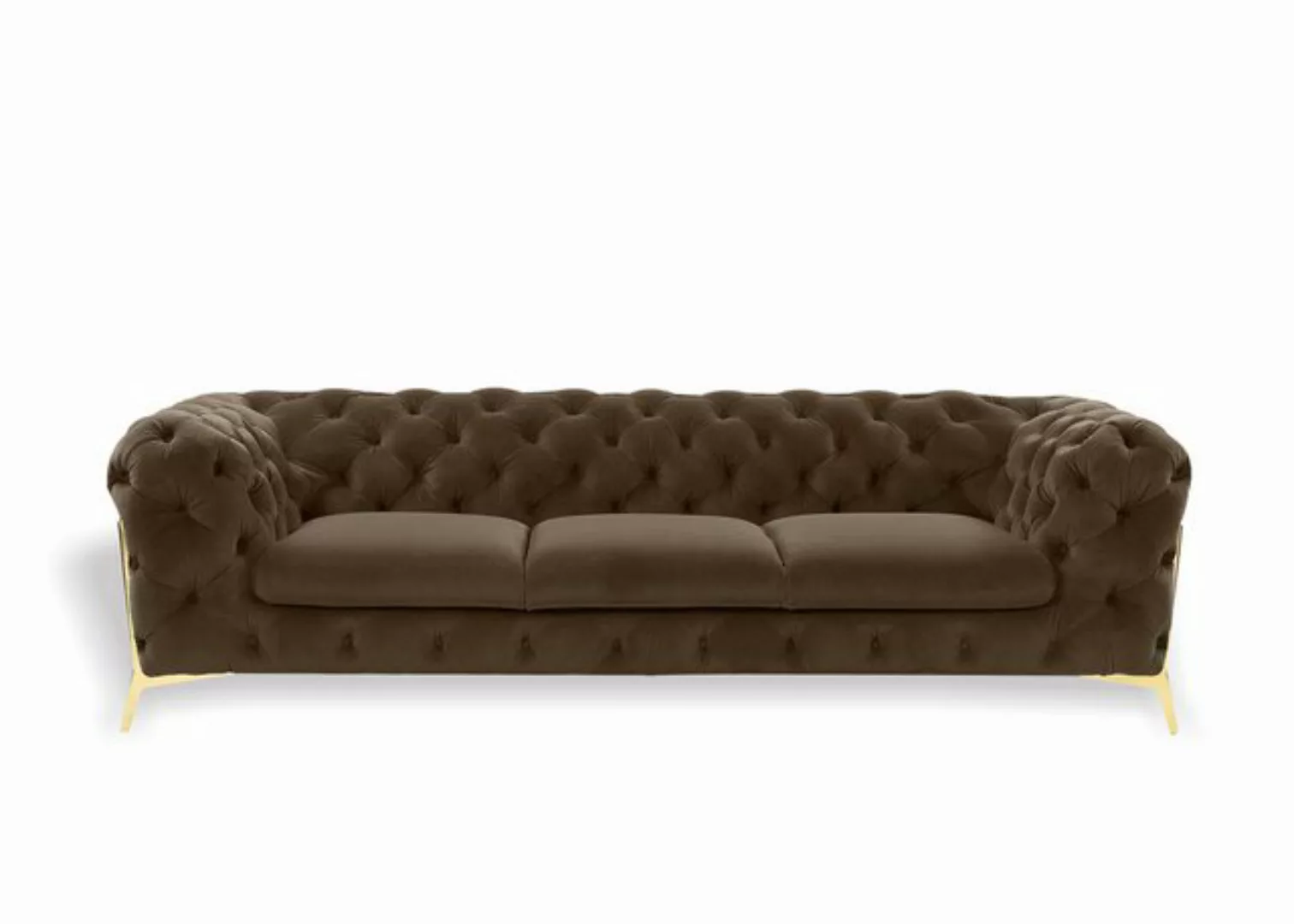 Xlmoebel Sofa Neue Samt Wohnzimmer Sofa mit Polsterung in Textil für drei P günstig online kaufen