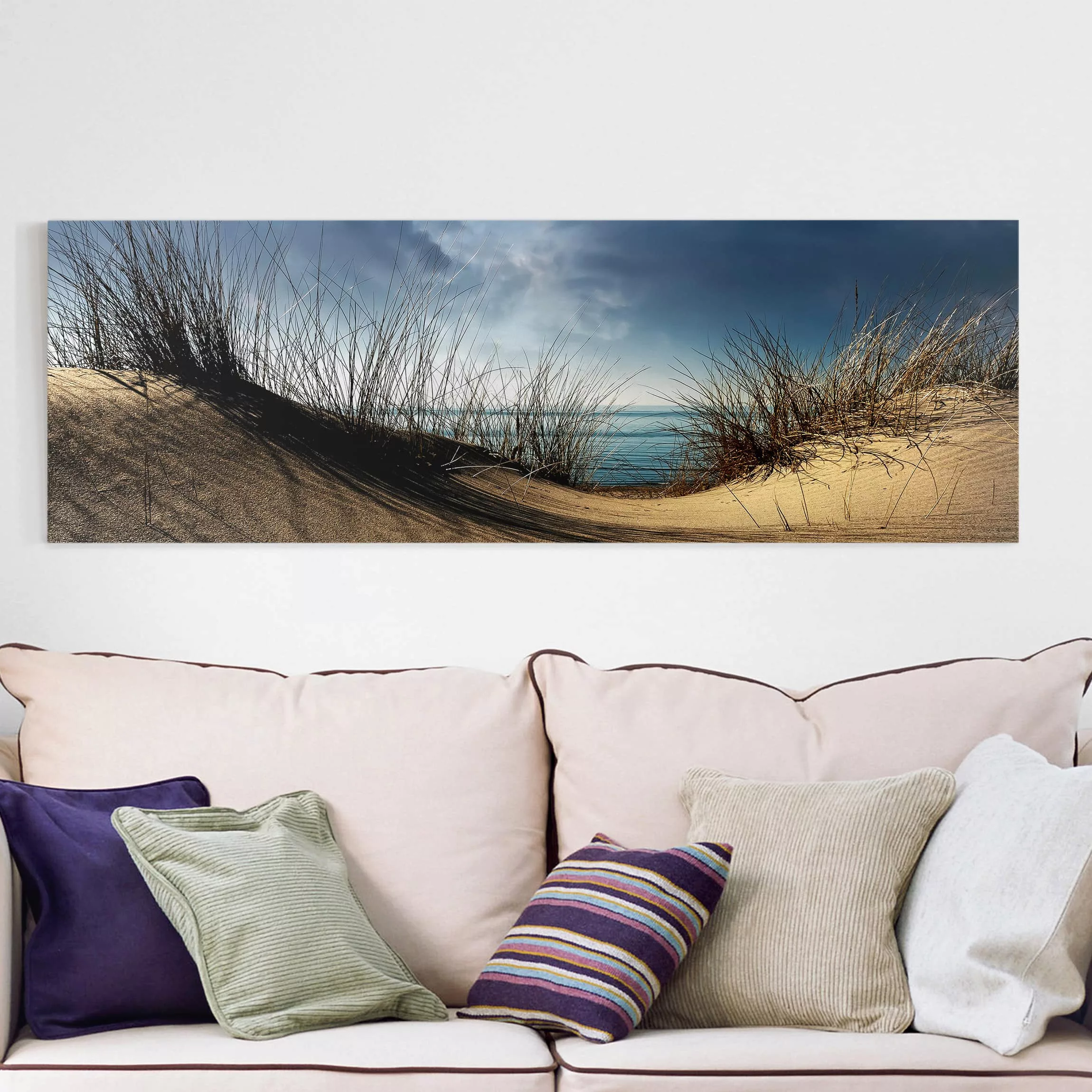 Leinwandbild Strand - Panorama Sanddüne günstig online kaufen