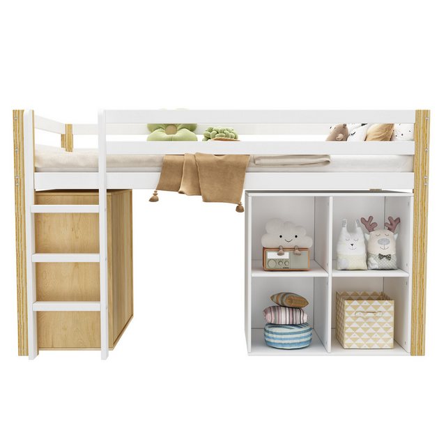 REDOM Etagenbett Hochbett Kinderbett (90*200cm), multifunktionales Kinderbe günstig online kaufen