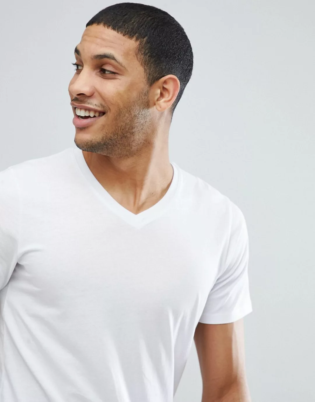 Jack & Jones Eplain V-neck Kurzärmeliges T-shirt 2XL White günstig online kaufen