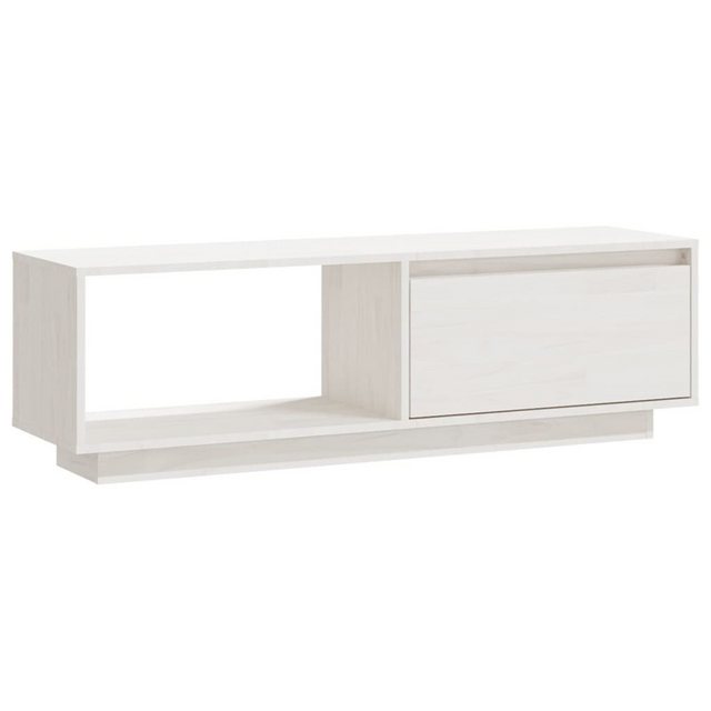 vidaXL TV-Schrank TV-Schrank Weiß 110x30x33,5 cm Massivholz Kiefer Lowboard günstig online kaufen