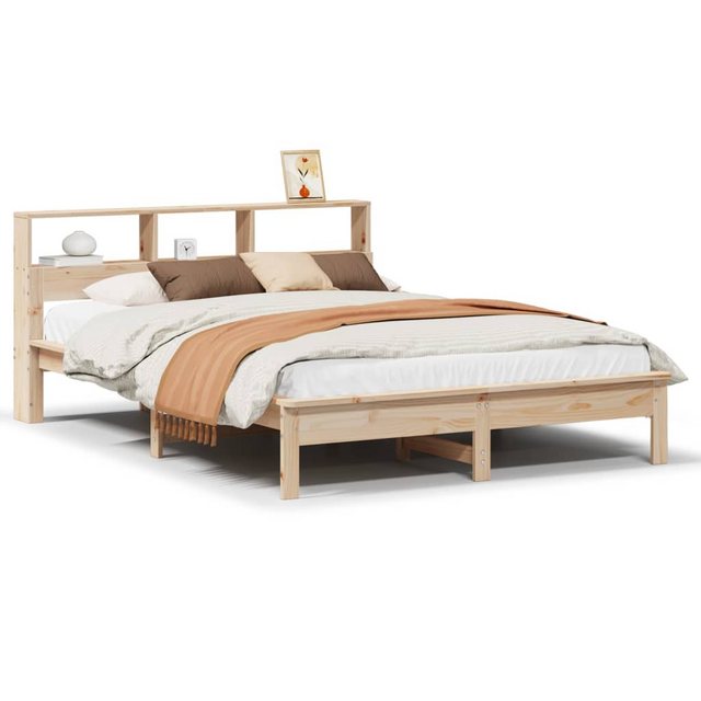 vidaXL Bett, Massivholzbett ohne Matratze 135x190 cm Kiefernholz günstig online kaufen