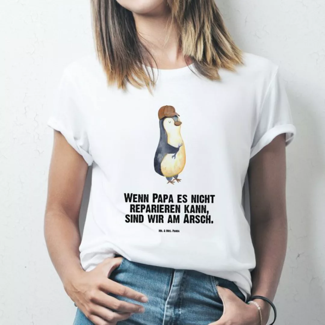 Mr. & Mrs. Panda T-Shirt Wenn Papa es nicht reparieren kann, sind wir am Ar günstig online kaufen
