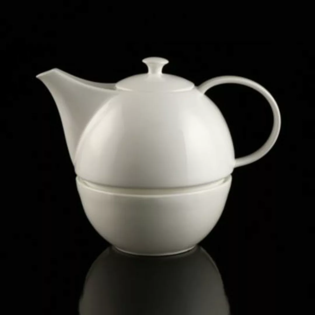 Teekanne mit Stövchen Teekanne mit Stövchen weiß günstig online kaufen