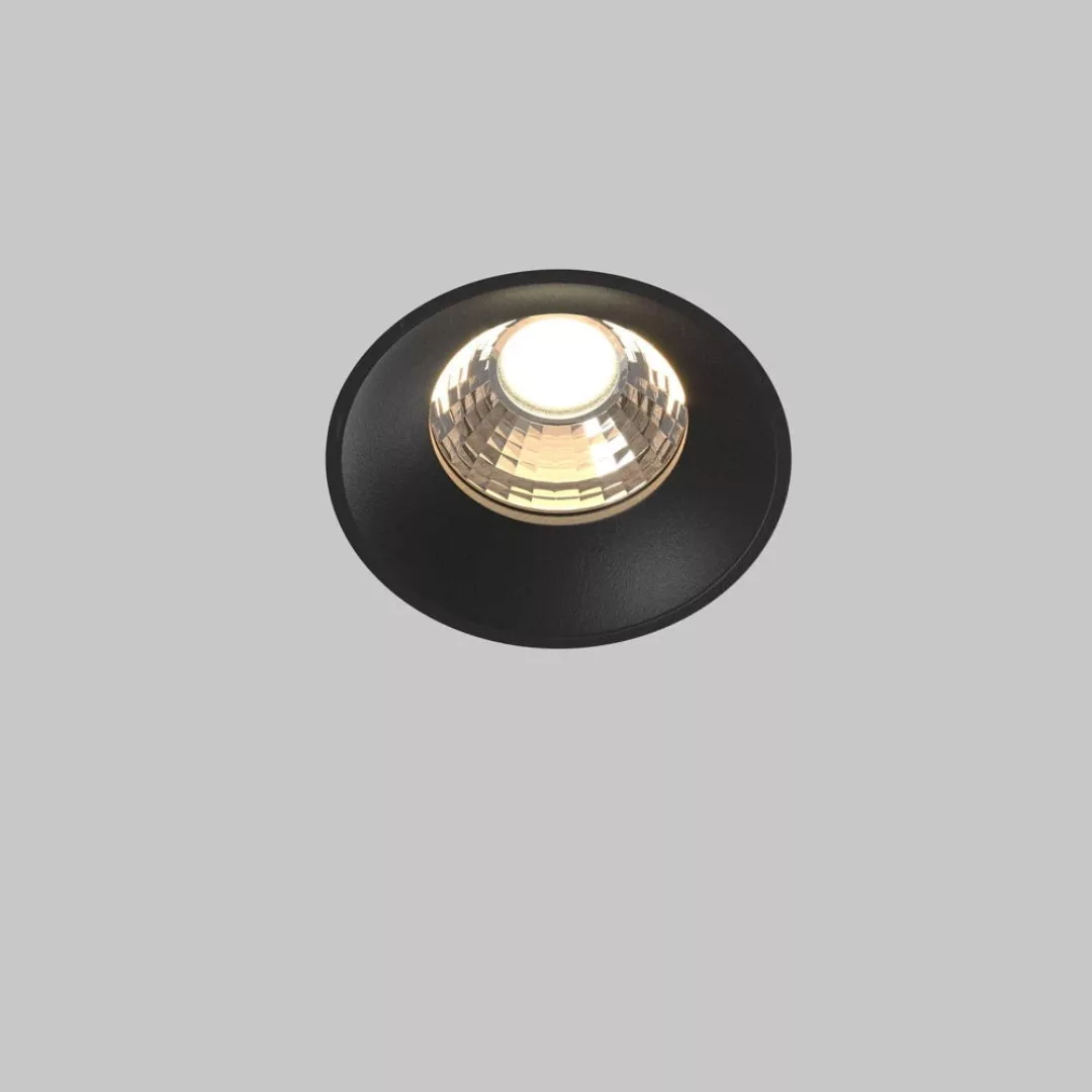 LED Einbauleuchte Round in Schwarz 12W 880lm 74mm günstig online kaufen