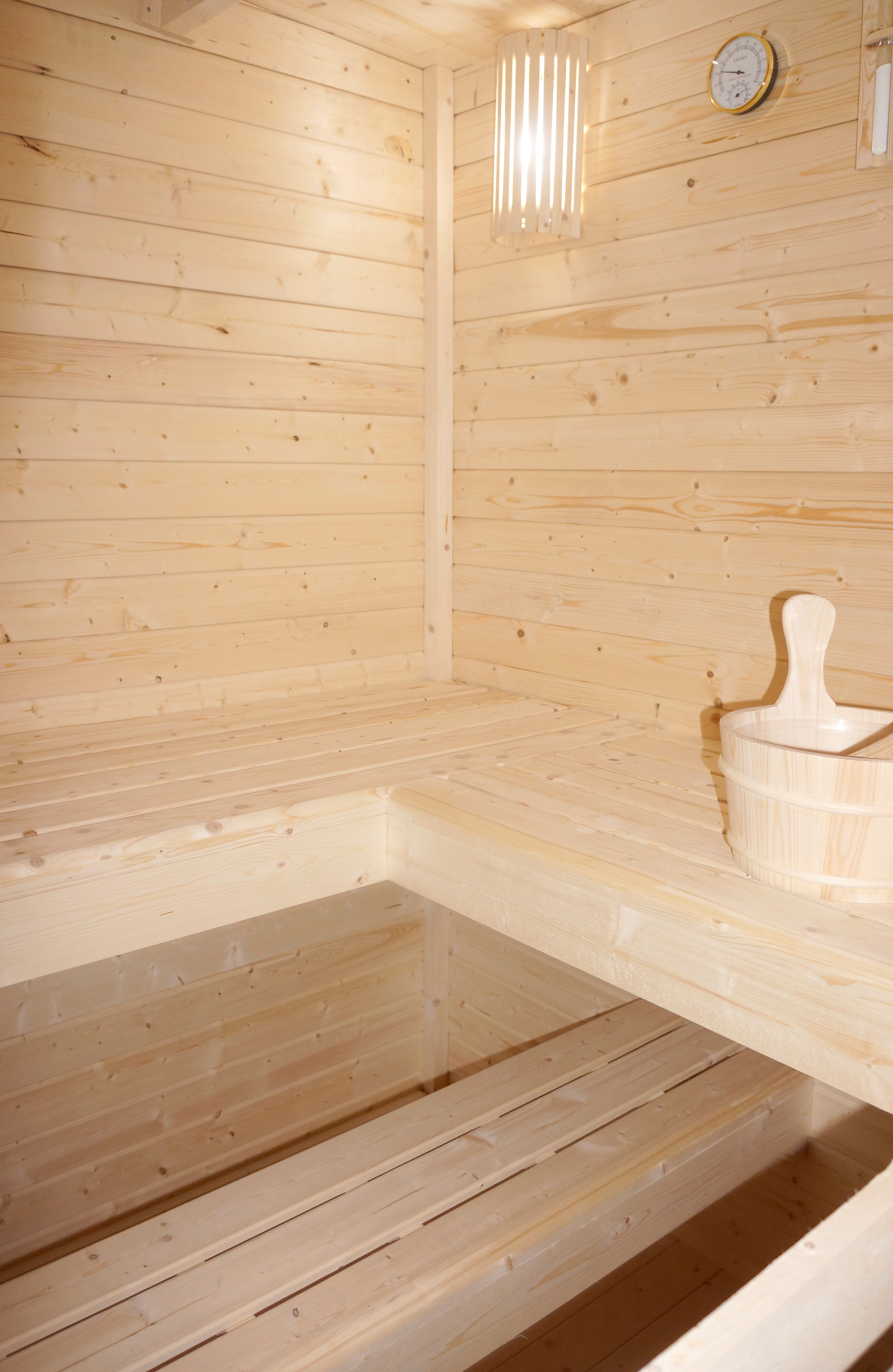 Sanotechnik Sauna »»VAASA« Außensauna«, geeignet für 5 Personen, Fichetnhol günstig online kaufen