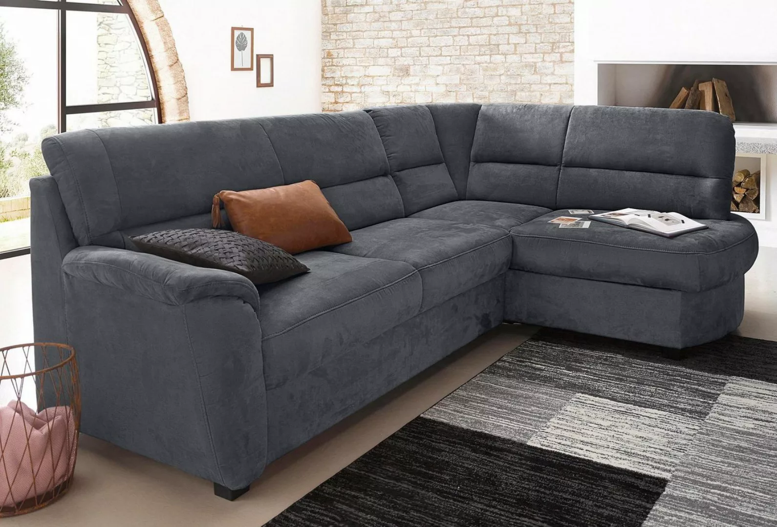 sit&more Ecksofa Pandora L-Form, wahlweise mit Bettfunktion und Bettkasten günstig online kaufen