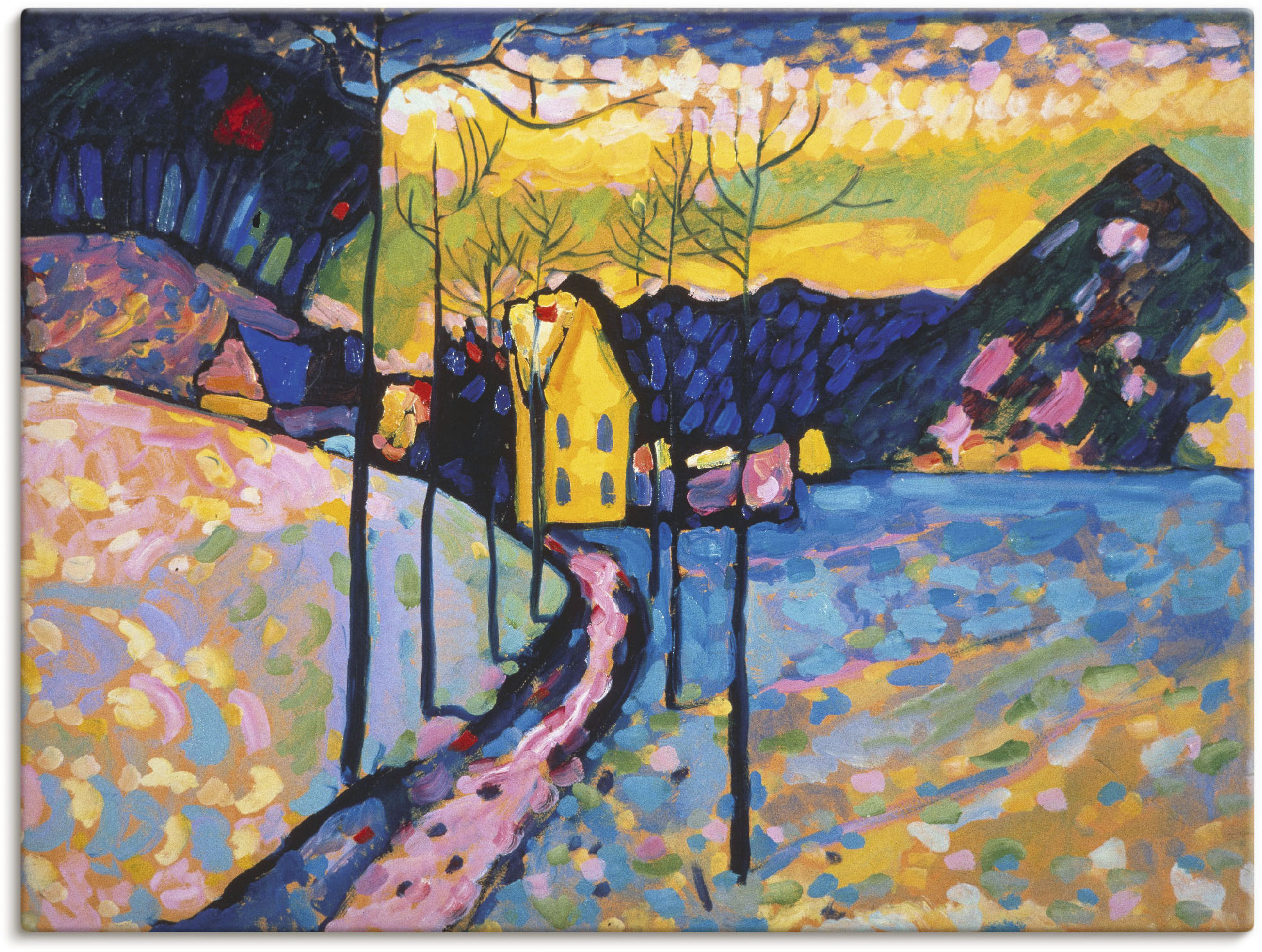 Artland Leinwandbild "Winterlandschaft I. 1909", Wiesen & Bäume, (1 St.), a günstig online kaufen