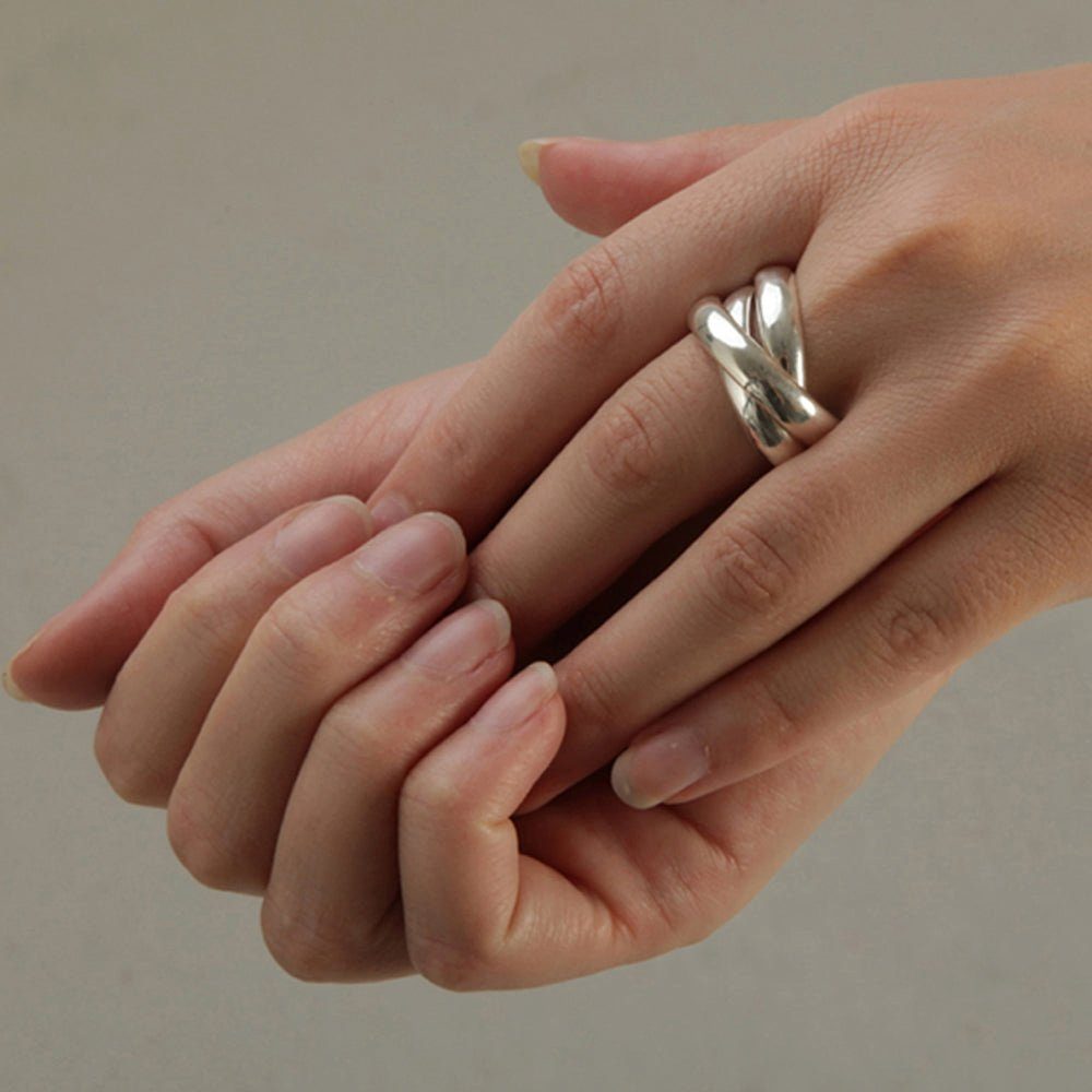SKIELKA DESIGNSCHMUCK Silberring (Spielring, 3er Ring), günstig online kaufen