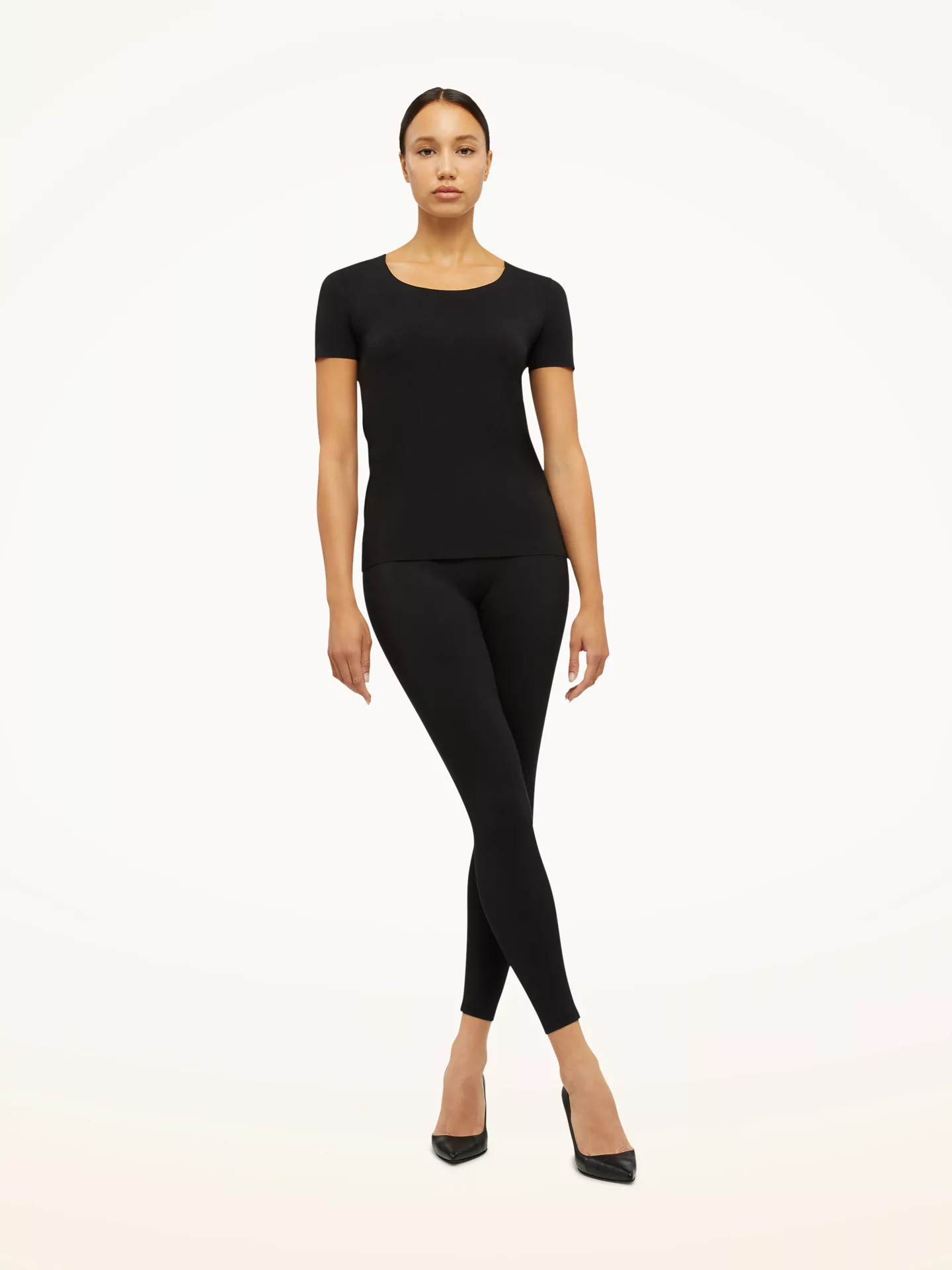 Wolford - Jersey Top Short Sleeves, Frau, black, Größe: L günstig online kaufen