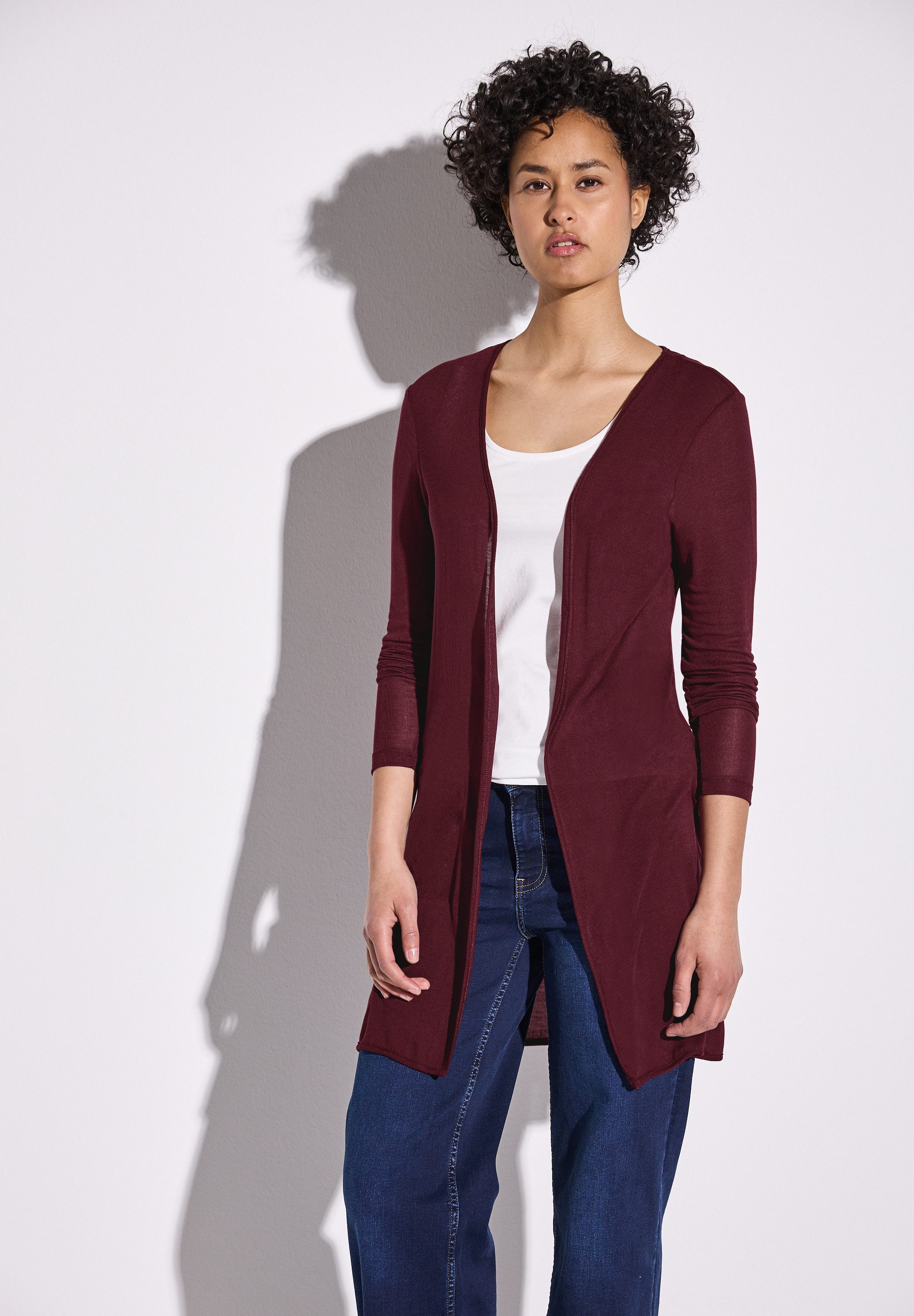 STREET ONE Cardigan, aus softem Materialmix günstig online kaufen