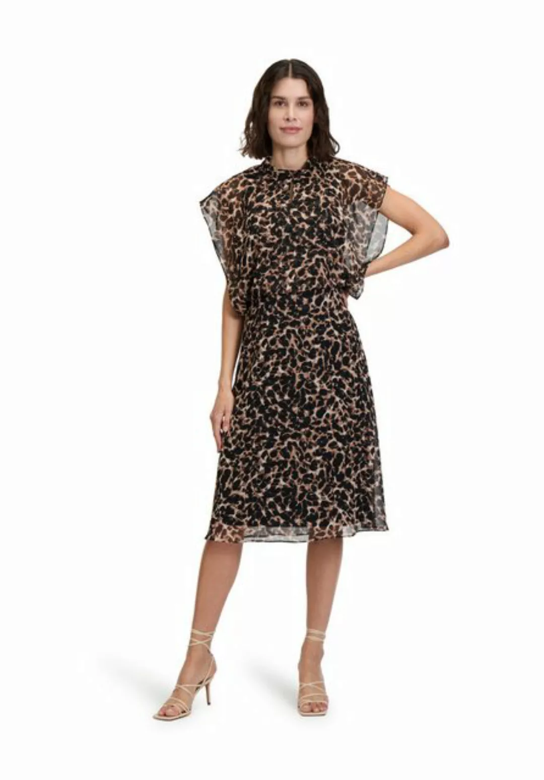 Betty&Co Chiffonkleid "Betty & Co Chiffonkleid mit Flügelärmeln", Form günstig online kaufen