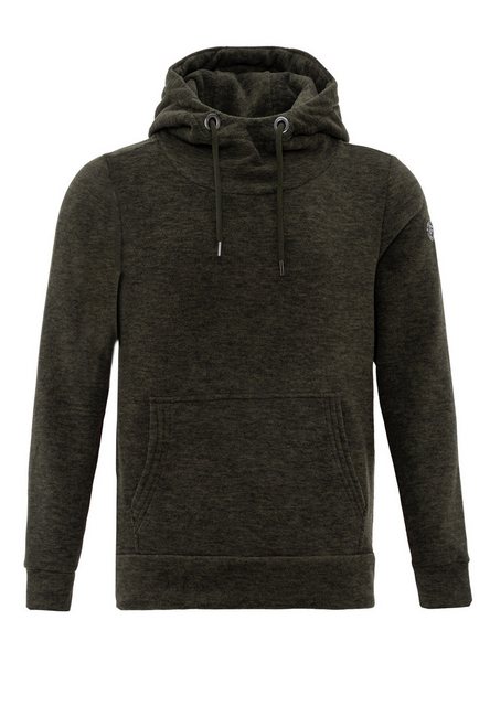 RedBridge Kapuzensweatshirt Hoodie mit Kängurutasche Grün XXL hoher Kragen günstig online kaufen