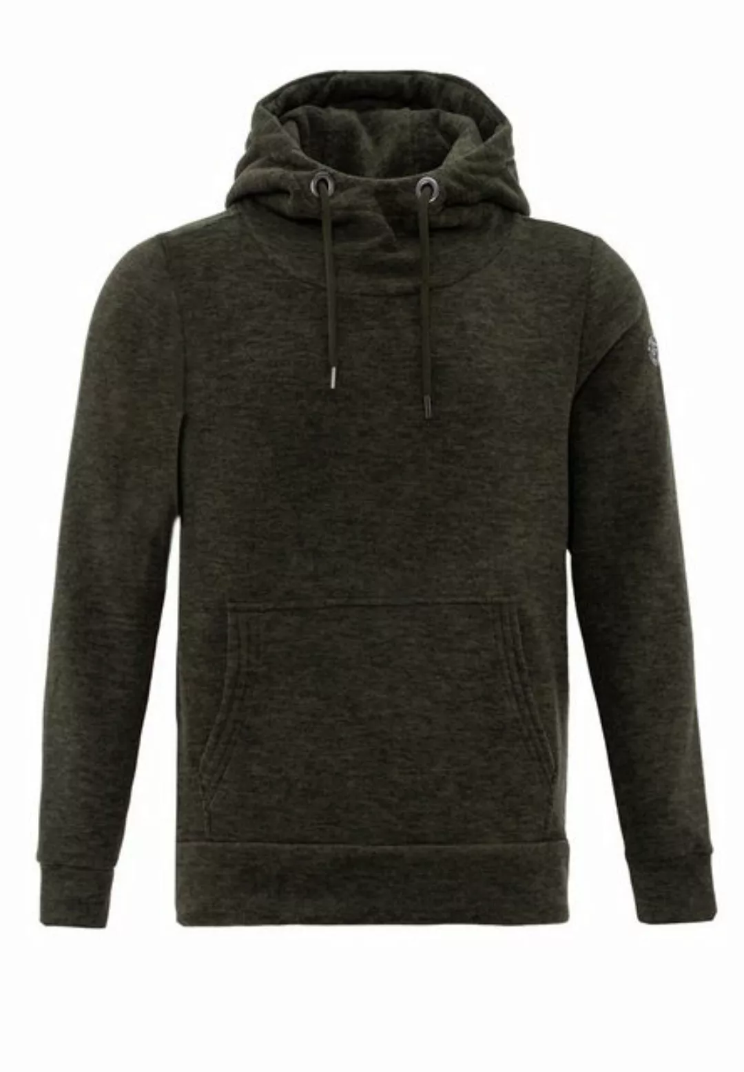 RedBridge Hoodie Hoodie mit Kängurutasche Grün M hoher Kragen günstig online kaufen