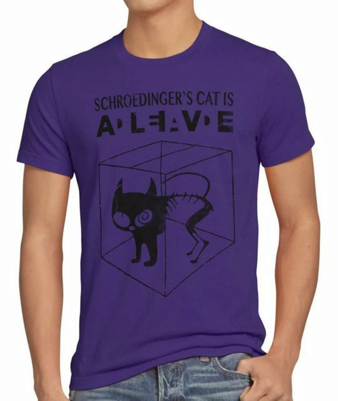 style3 Print-Shirt Herren T-Shirt Schroedinger's Katze Big Bang Sheldon sch günstig online kaufen