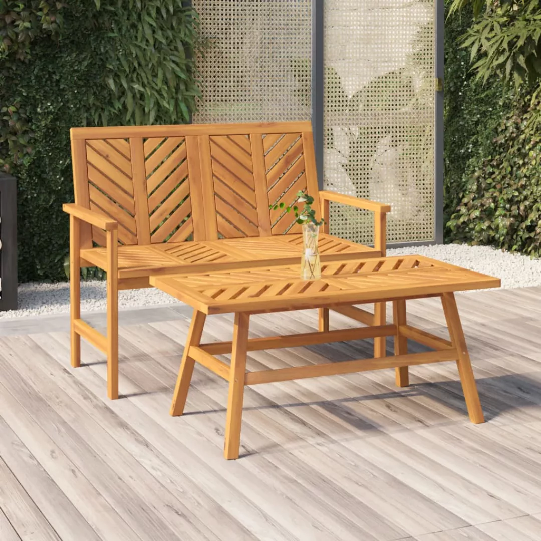 Vidaxl 2-tlg. Garten-lounge-set Massivholz Akazie günstig online kaufen