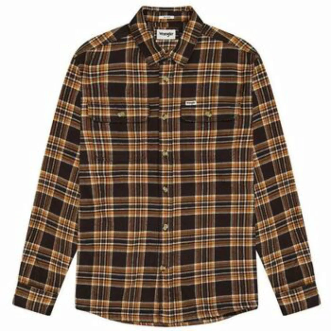 Wrangler  Hemdbluse 112372458 OVERSHIRT-DEEP BROWN günstig online kaufen