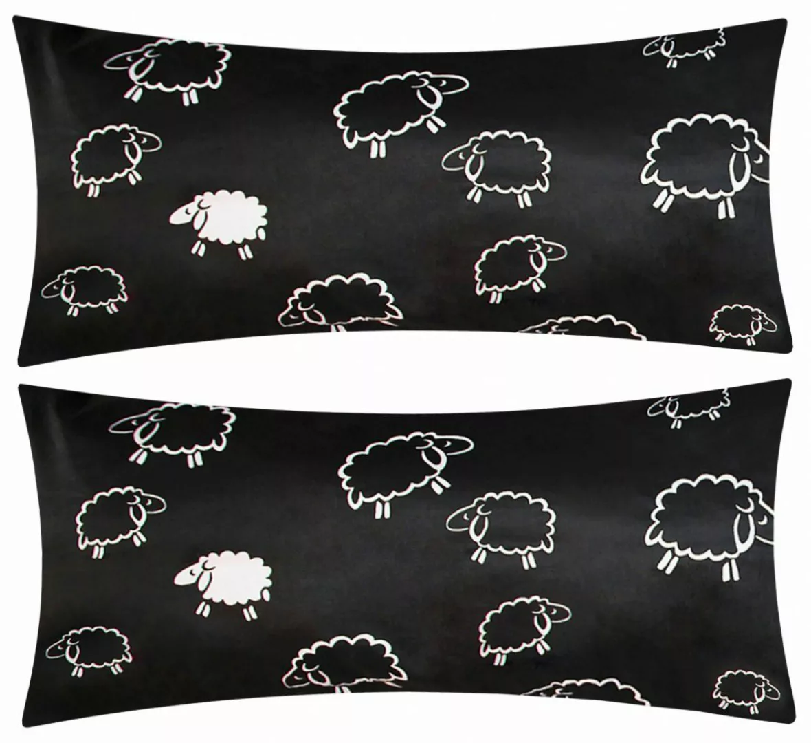 Heubergshop Kissenbezüge, (2 Stück), 40x80cm Schafe günstig online kaufen